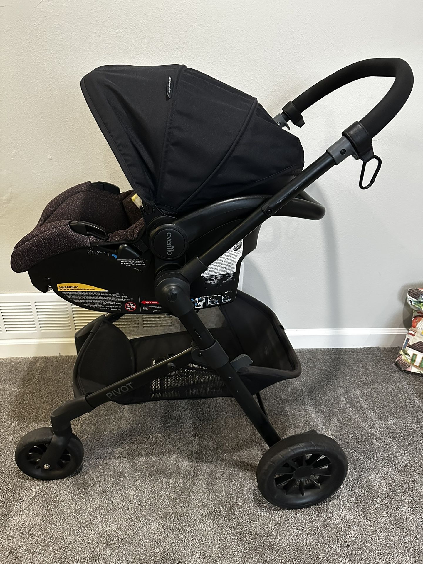 Evenflo stroller and car seat