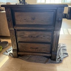 Nightstand Shelf Wood. 