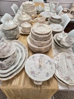 Fine China Plates,  Platters,  Bowls,  etc Limoges,  Lynn's,  Wedgewood