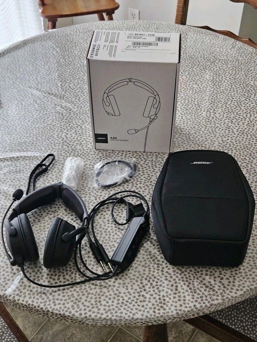Bose A30 ANR Aviation Headset with Bluetooth