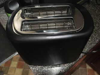AmazonBasics 2-Slice Toaster - Black & Stainless - Wide Slots - USED - Local Pickup Only