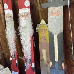 Hand Painted Christmas Fence Board 