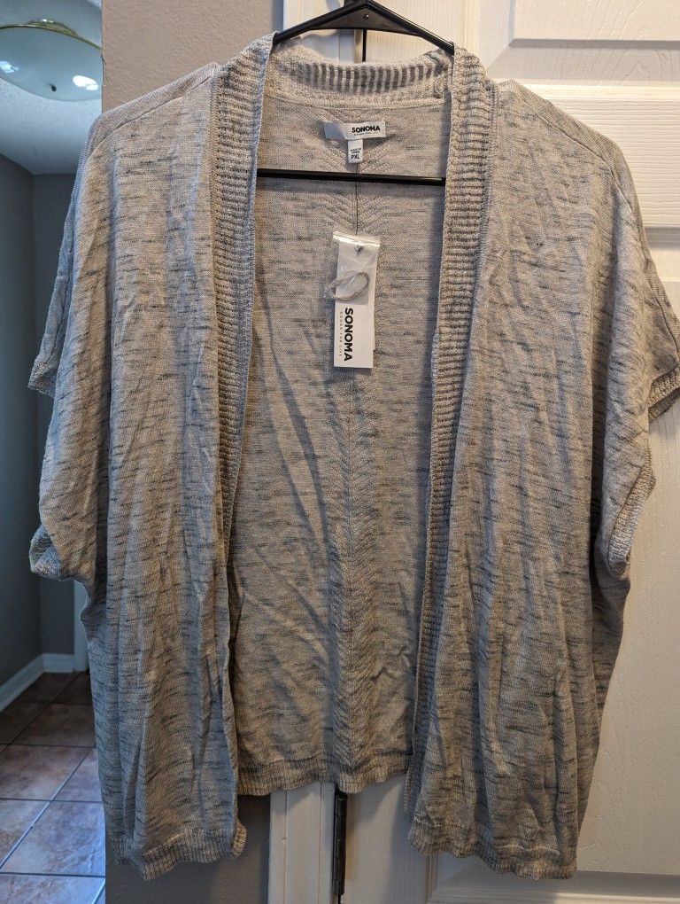 Short Sleeve Cardigan Sonoma NWT - PXL