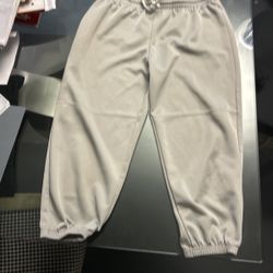 Youth Large Baseball Gray Pants