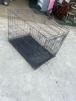 36 inches long double door dog crate