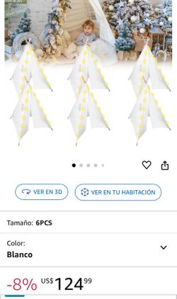 6 Party Tents For Kids Includes 6 String Lights