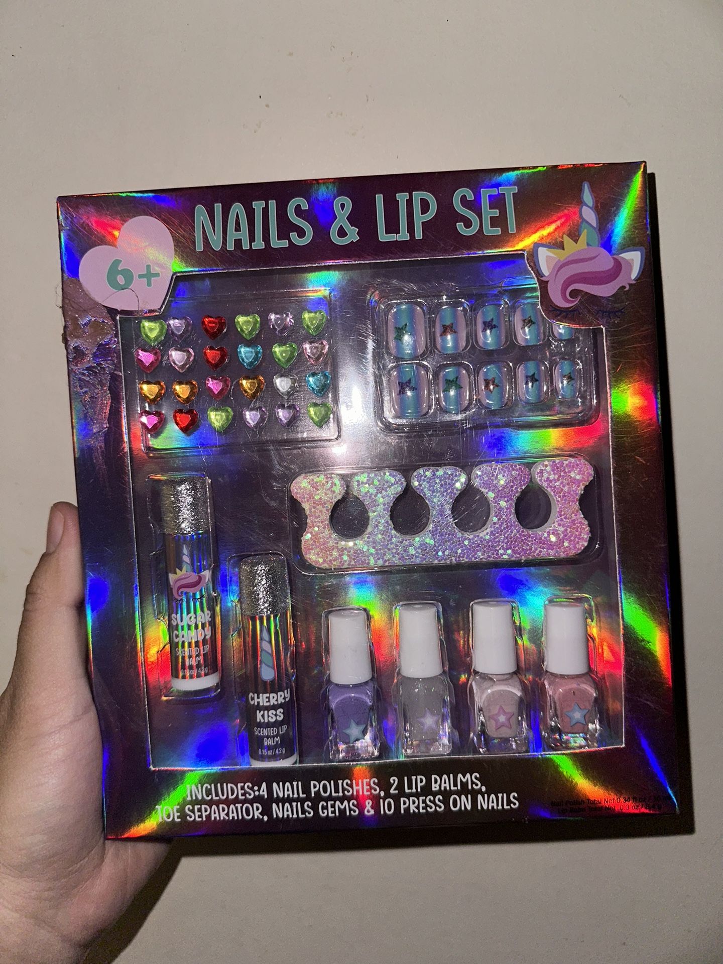 Girls Nails & Lip Set