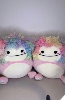 2 Squishmallows Caparinne the Bigfoot 7" Stuffed Animal bundle
