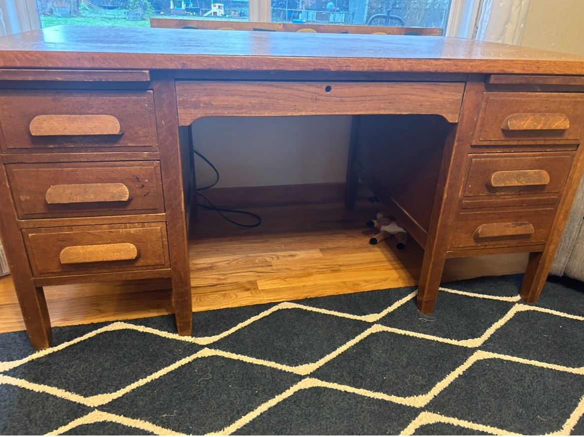 Solid Oak Desk