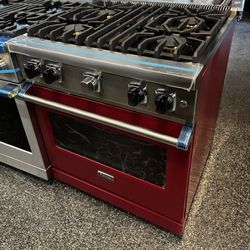 Red Viking 30” Freestanding All Gas Range 