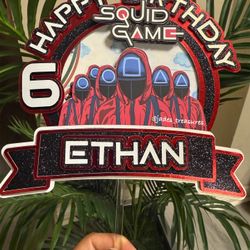 Squid Game Cake Topper 
