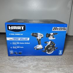 HART 20V 3-Tool Combo Kit