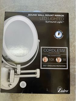 Zadro Lighted Dual Mirror - wall Mount