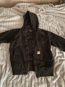 Carhartt Black Hooded Work Jacket