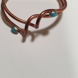 Child's Copper Bracelet  With  Turquoise