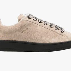 Lanvin Men's Lite Curb Suede Sneakers