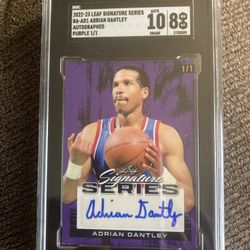 2023 Leaf Signature Series Adrian Dantley PURPLE 1 /1 