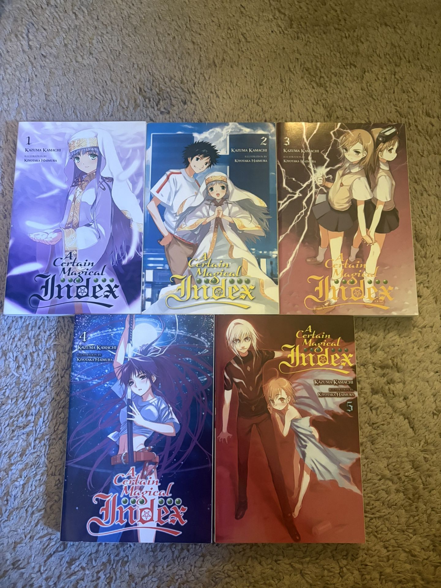 Light Novel - A Certain Magical Index Vol. 1-5