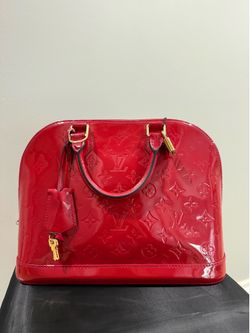 Louis Vuitton Alma PM Red Patent Leather