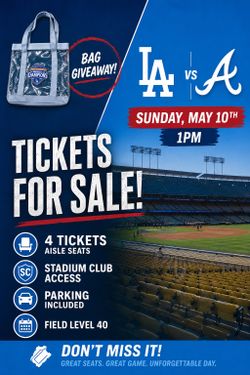 Dodgers vs Braves MOTHERS DAY