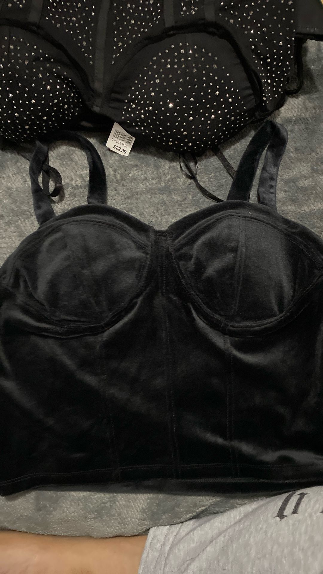 Velvet Corset Tank Size XL