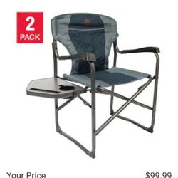 Timber Ridge Folding Director's Chair, 2-pack $80