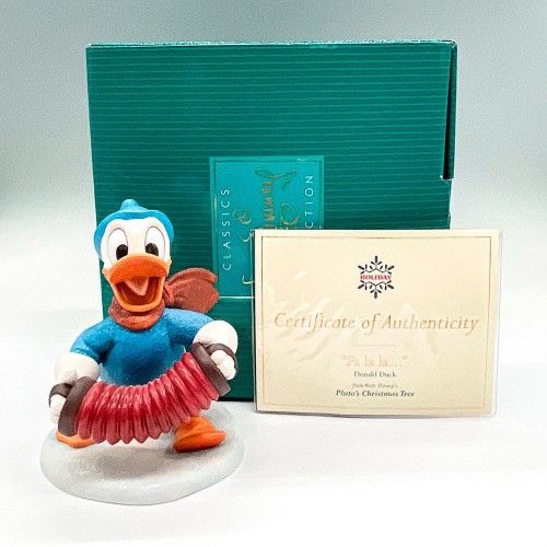 WDCC "Fa La La" Donald Duck Disney's Pluto's Christmas Tree In Box With COA - RARE