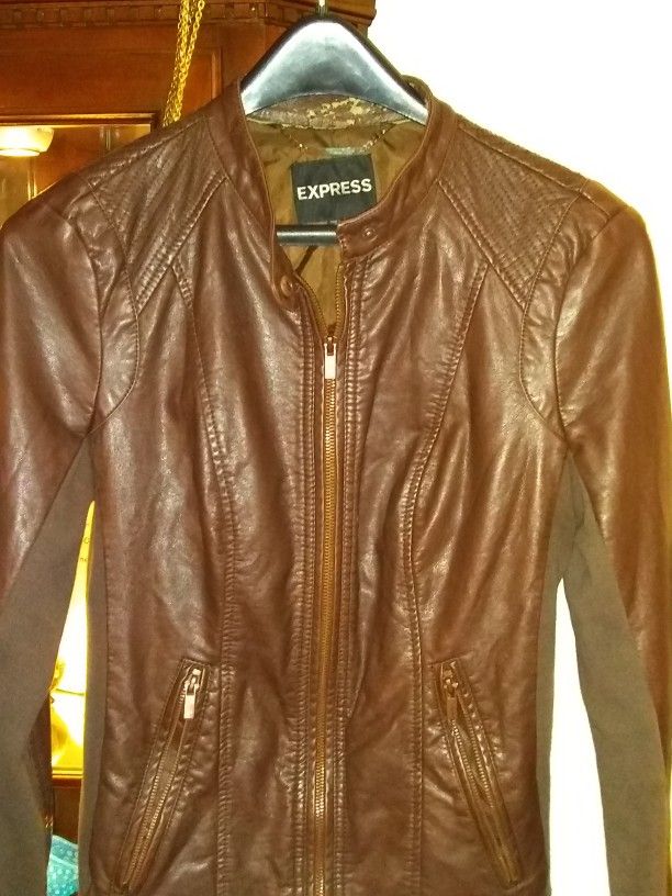 EXPRESS Brown Leather Jacket