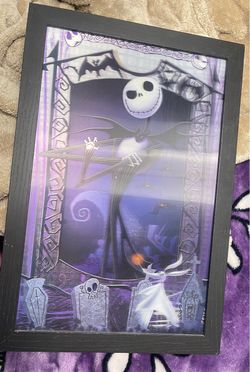 Nightmare Before Christmas Framed 3D Lenticular Art