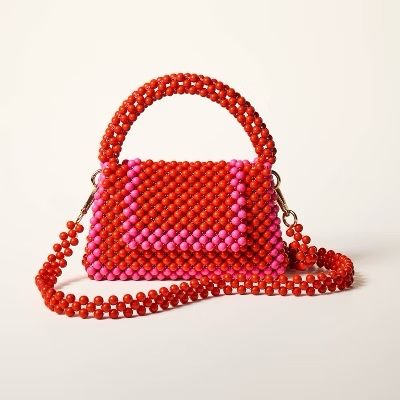 Kate Spade x Target Red Beaded Crossbody Bag