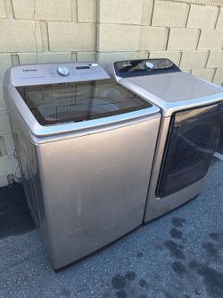 Washer And Dryer Topload Set Samsung