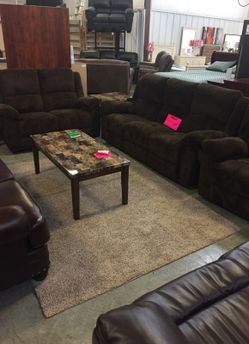 NEW 3pc Reclining Sofa Love Seat & Recliner Free Delivery