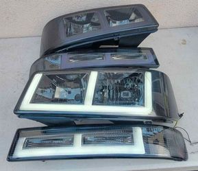 03-14 Chevrolet Express Gmc Savana 03-23 Express Savana 2500 And 3500 LED DRL Headlights Luces Micas