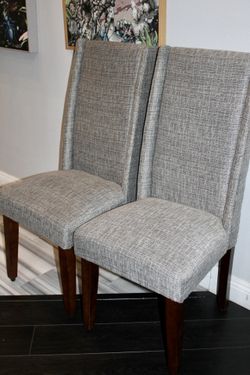 2 IKEA UPHOLSTERED CHAIRS 