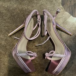 ALDO PINK BOW HIGH HEELS