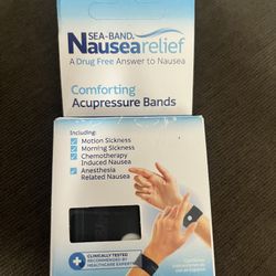 $5 Nausea, Relief, 2 Wristbands,  One Size Sea Band Year Relief Sea Comforting Acupressure Band