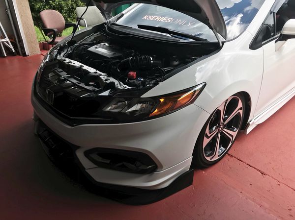 Sti Front Lip Custom Fit For Honda Civic Si Coupe 2014 2015 For Sale
