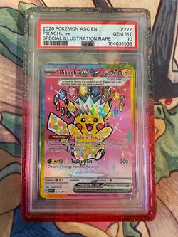 Pikachu EX Rainbow Border Pokemon Ascended Heroes