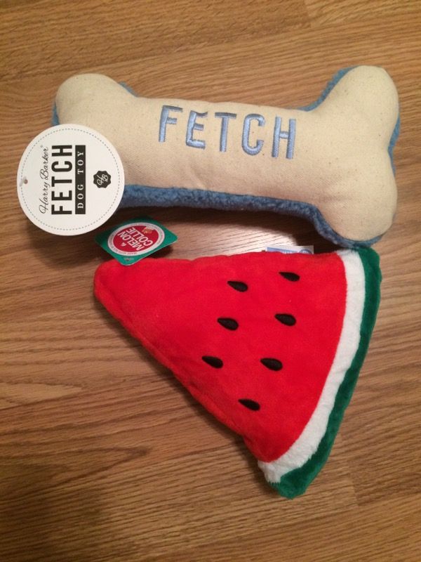 Brand new squeaky dog toys