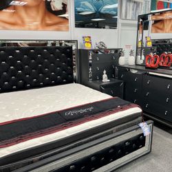 END OF YEAR BLOWOUT😱Gorgeous Black 5pc Bedroom Furniture Set ON CRAZY LIMITED SALE ONLY $999-