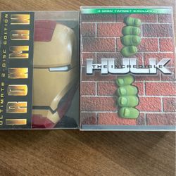 Iron Man + Incredible Hulk DVD Sets