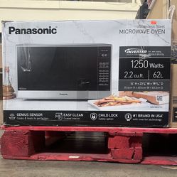 Panasonic 2.2 Cu Ft Stainless Steel Microwave Oven Brand New In Box 