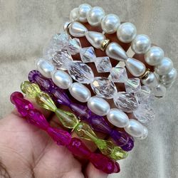 Handmade Beaded Bracelets (All Sizes & Customizable)
