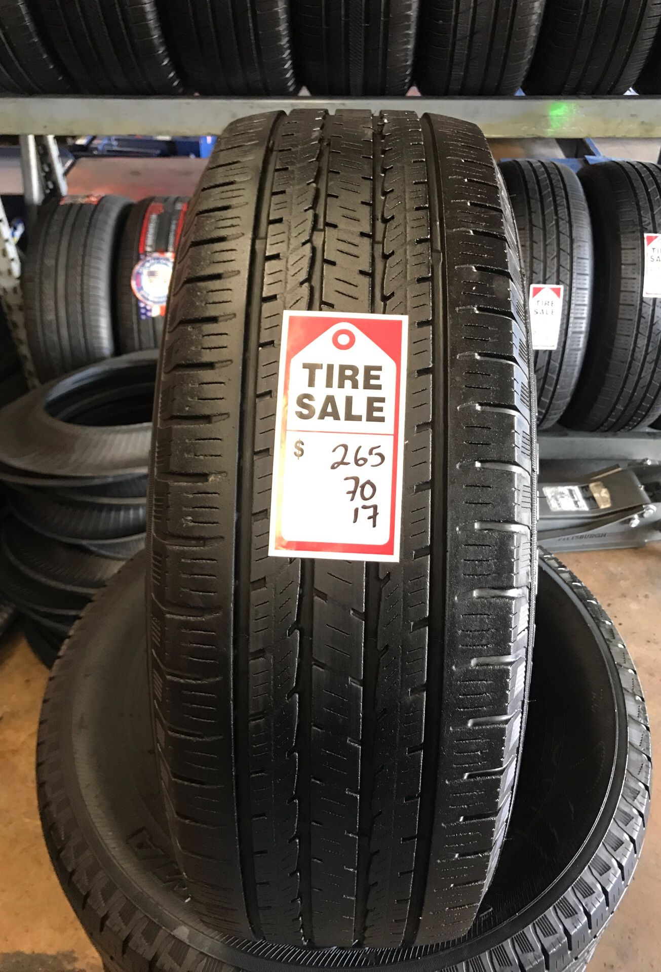 265/70/17 YOKOHAMA YK-HTX $200.00