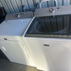 ✨ Nice Clean Maytag Glass Top Washer & Dryer Set – Stainless Steel!