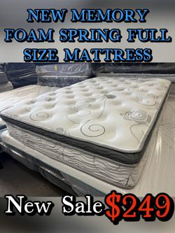 NEW MEMORY FOAM SPRING FULL SIZE MATTRESS