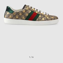 Men's Ace GG Gucci Shoes Size 11.5 In US 