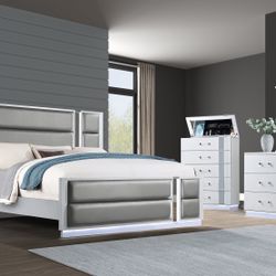 Affordable Luxury Queen Bedroom Set- Only $1699- $39 Down 