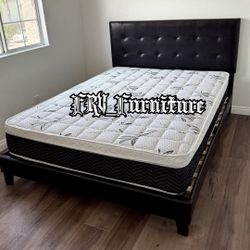 New Queen Bed Frame With Mattress 