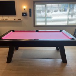 7’ Modern Pool Table (1 Year Used)